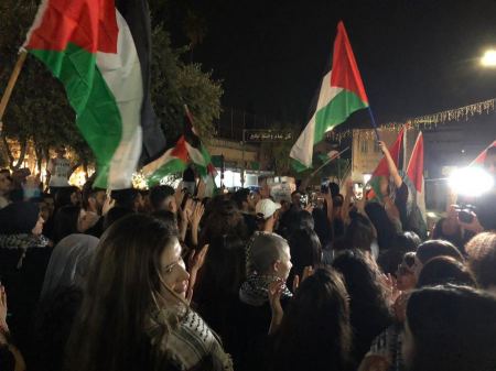 مظاهرات في حيفا والناصرة ودير الاسد والبعنة نصرة للاقصى